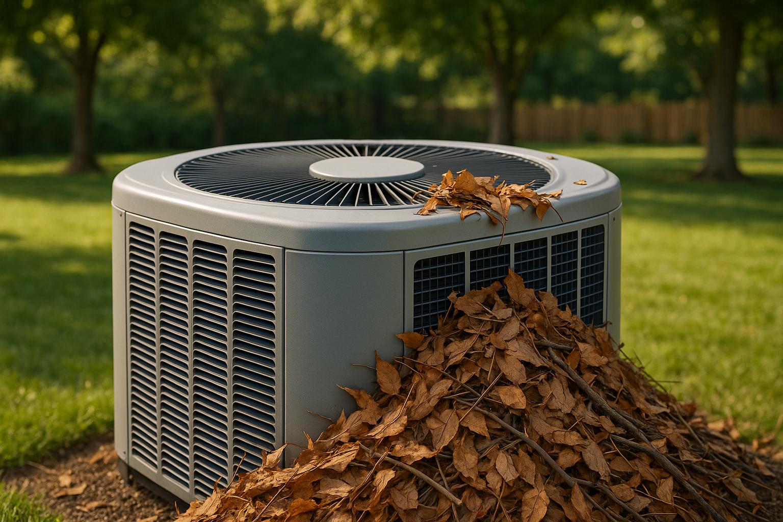 What Leaves and Debris Can Do to Your Outdoor HVAC Unit